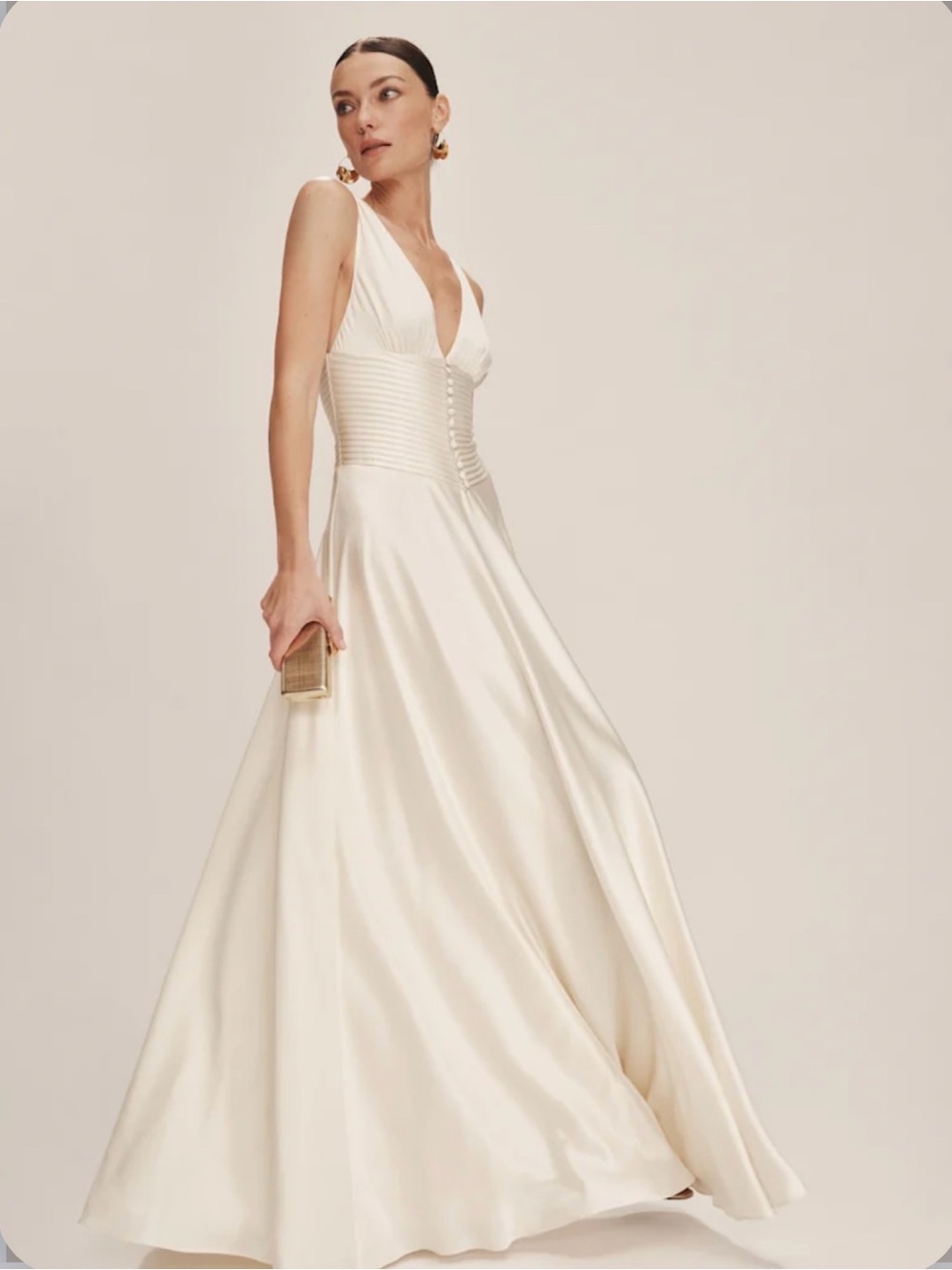 REFORMATION Arianwen Satin Dress 4